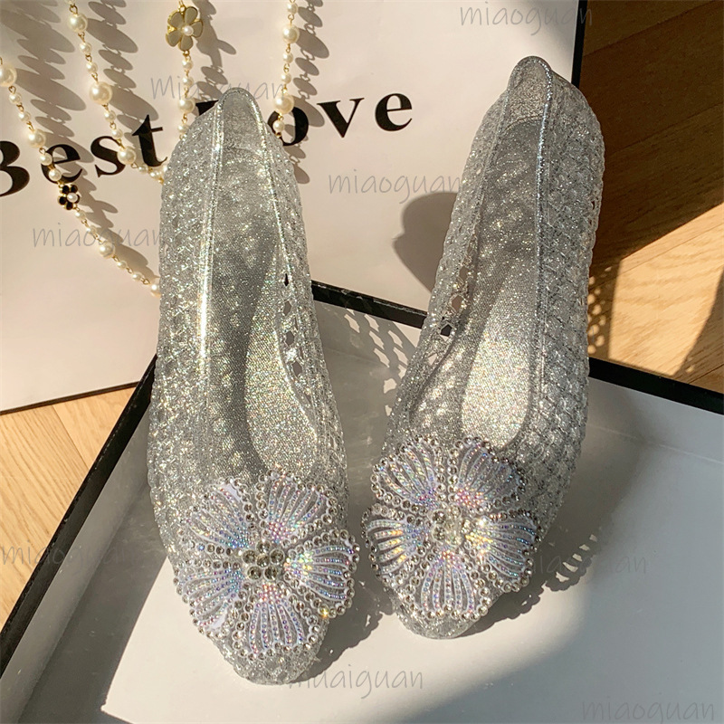 Jelly Sandal Women - Yeni Kristal Jöle Ayakkabılar Işıltılı Elmas