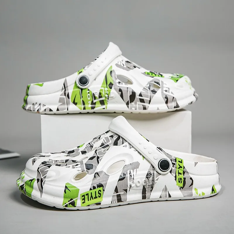 Croc Style Clog - Artı Boyutu Yeni erkek Terlik Yaz