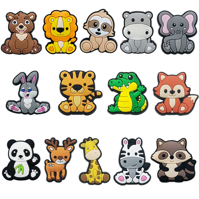 Croc Style Clog - Sevimli Hayvanlar Panda Aslan Ayakkabı Süsleri