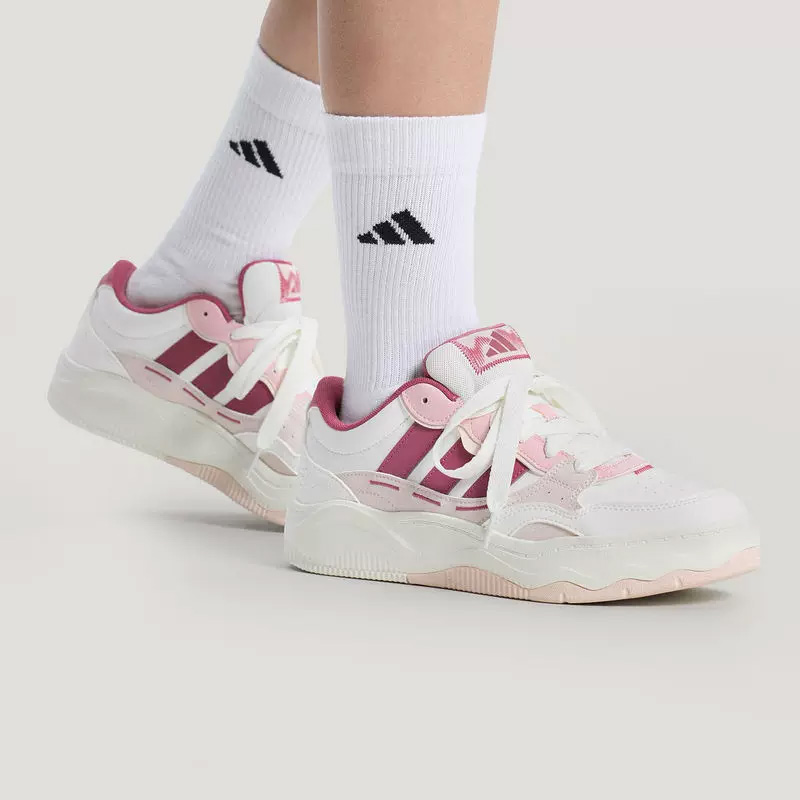 Women'S Shoes Pink Adidas - Adidas Kadın Beyaz Pembe Dalga Kalın