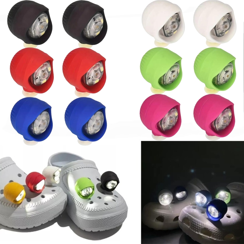 Croc Style Clog - 2/4/8 adet su geçirmez ayakkabı ışıkları