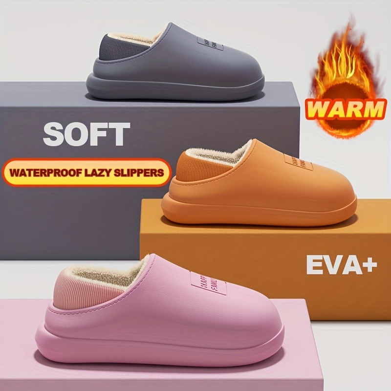 Women'S Shoes Clogs - Kışlık EVA Sıcak Terlik Erkek Kadın