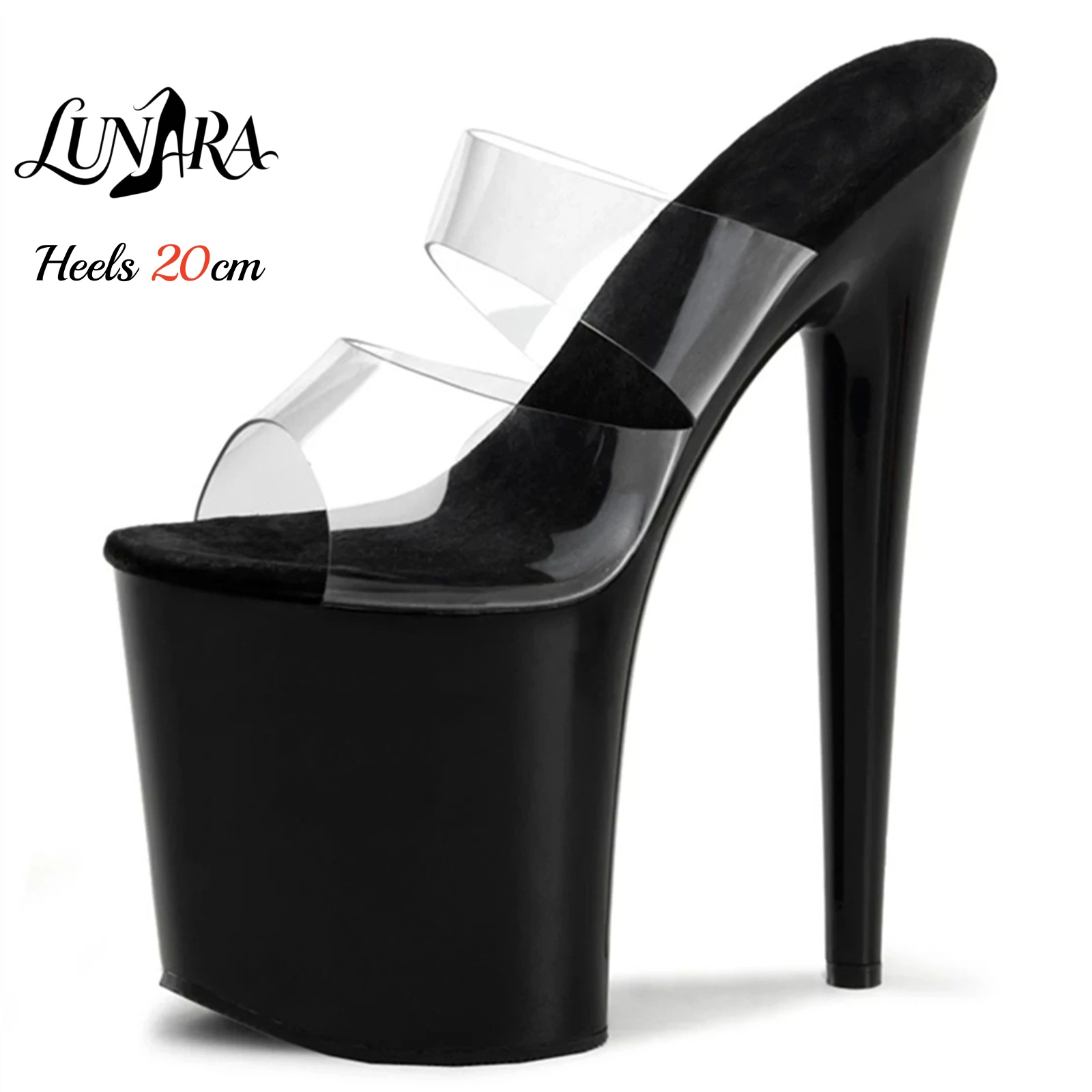 Jelly Sandal Women - 20 cm Şeffaf PVC Askılı Ultra