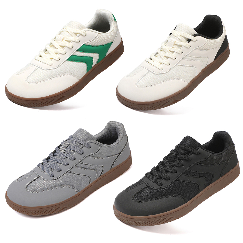 Women'S Shoes Zero Drop - Geniş Burunlu Ayakkabılar Unisex Suni Deri