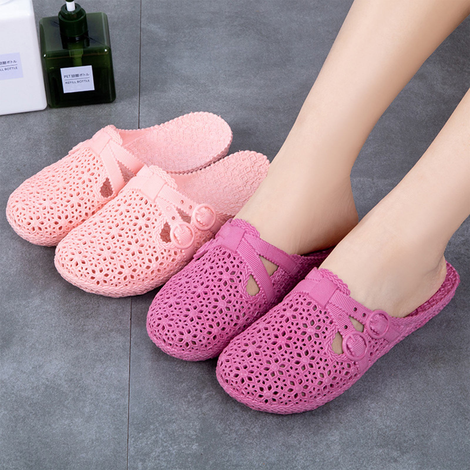 Women'S Shoes Popular - Wrap-Toe nefes terlik yaz açık delikli