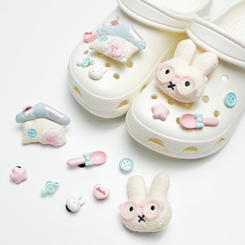Croc Style Clog - Sevimli Miffy Ev Ayakkabı Süsleri, Kendin