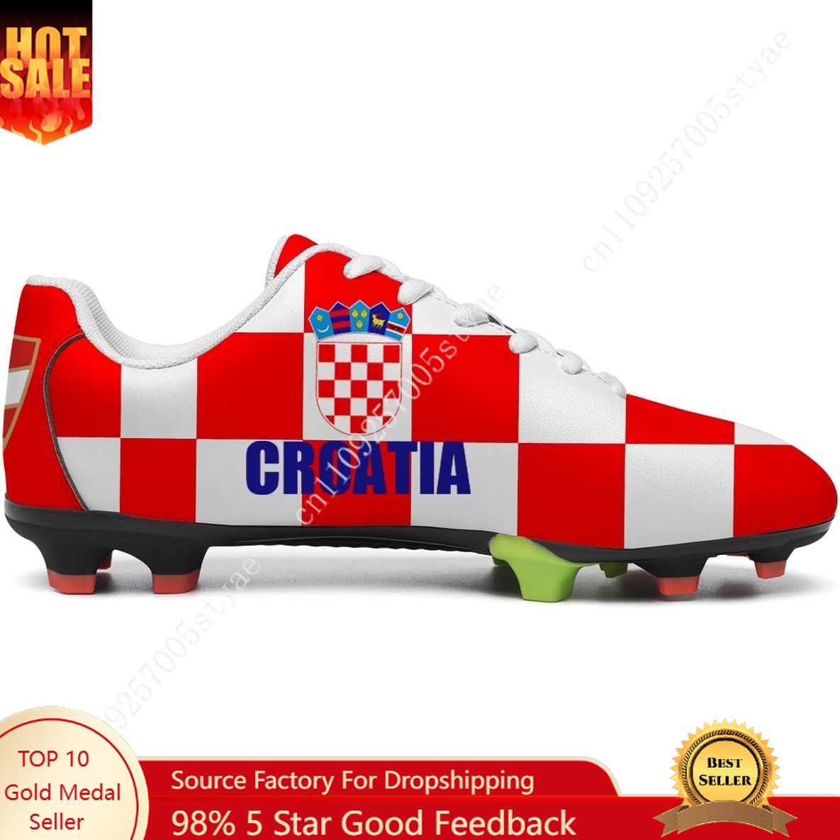 Oxford Lace Up Women - Hırvatistan Bayrağı Hırvat Futbol Ayakkabıları Erkek