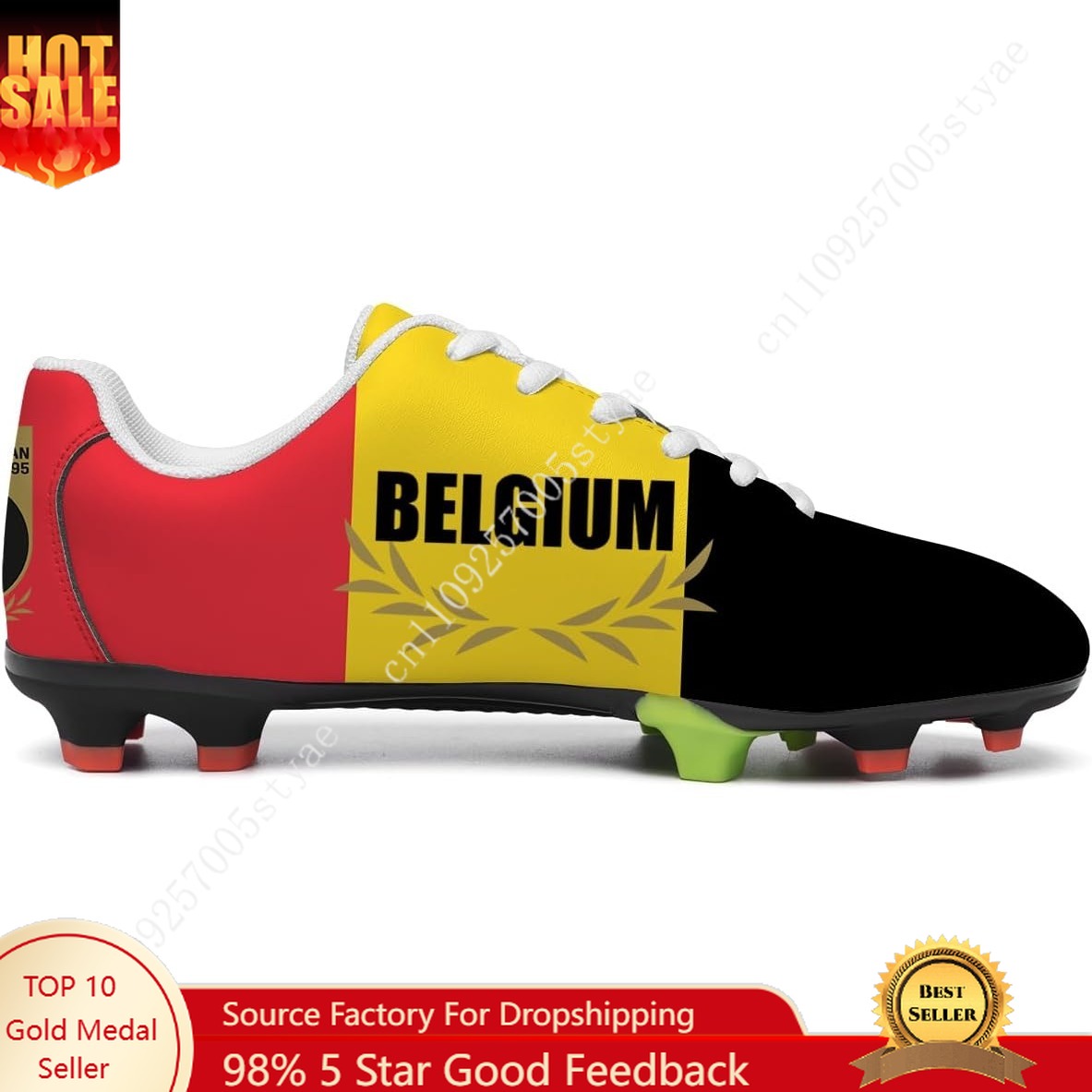 Oxford Lace Up Women - Belçika Bayrağı Futbol Ayakkabıları Erkek Kadın