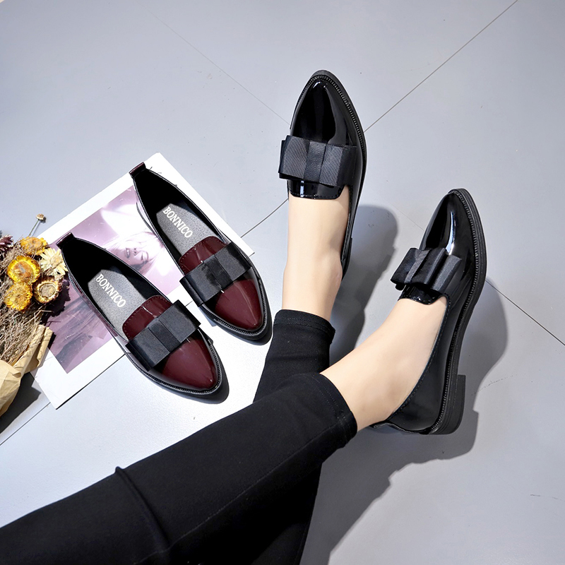 Siyah/Şarap Kırmızısı Rugan De - Women Shoes On Sale incelemesi ve fiyatı