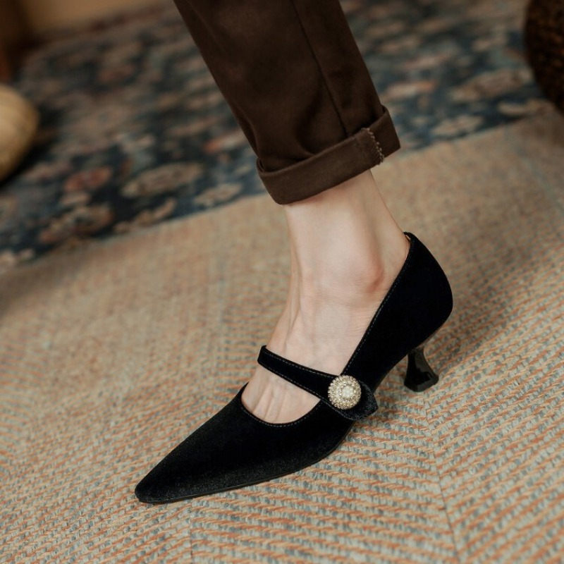Şarap Kırmızısı Sivri Burun Ma - Shoes Women Pumps incelemesi ve fiyatı