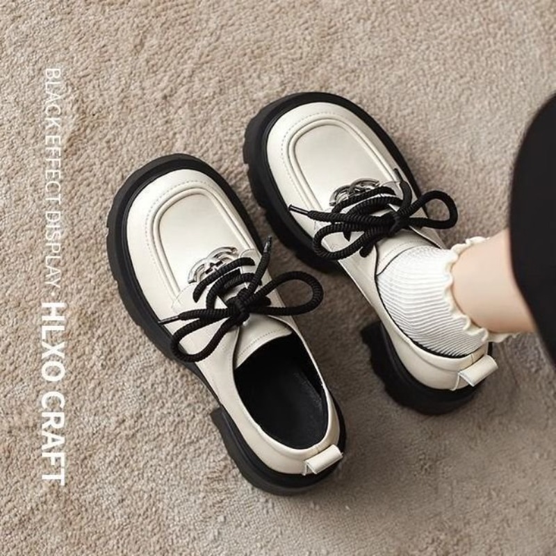 Kadın Beyaz Platform Oxford Ay - Oxford Lace Up Women incelemesi ve fiyatı