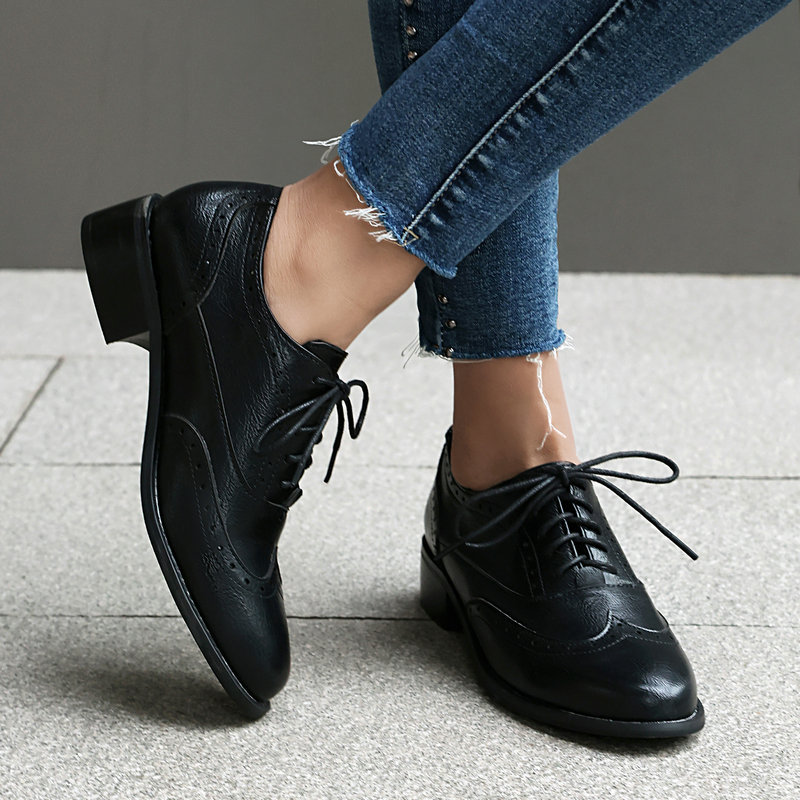 Kadınlar İçin Brogue Oxford Ay - Oxford Lace Up Women incelemesi ve fiyatı