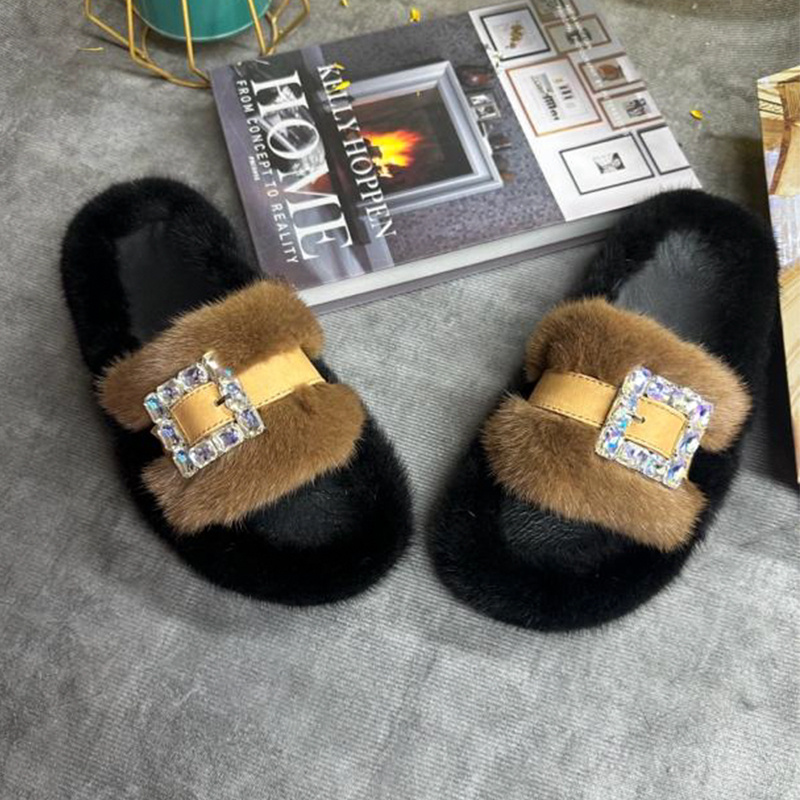 Vizon Kürk Terlik Kadın Gerçek - Women Shoes Mules incelemesi ve fiyatı
