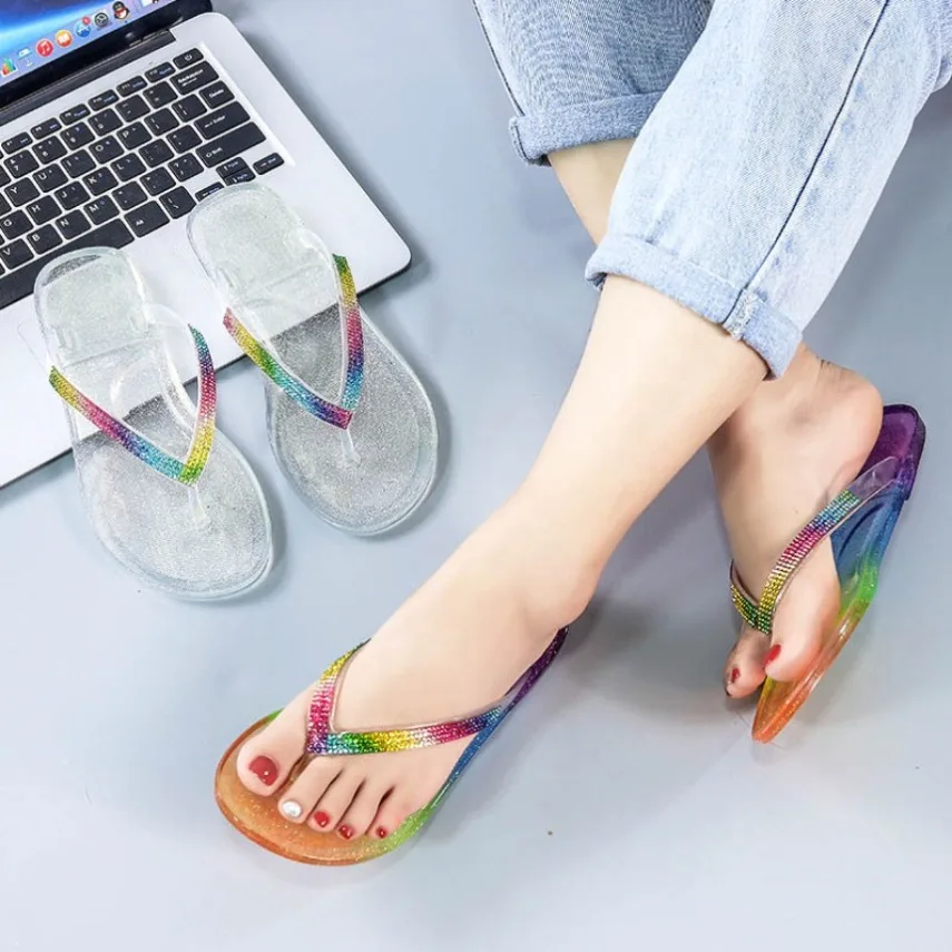 Gökkuşağı Terlik Kadın Yaz Pla - Jelly Sandal Women incelemesi ve fiyatı