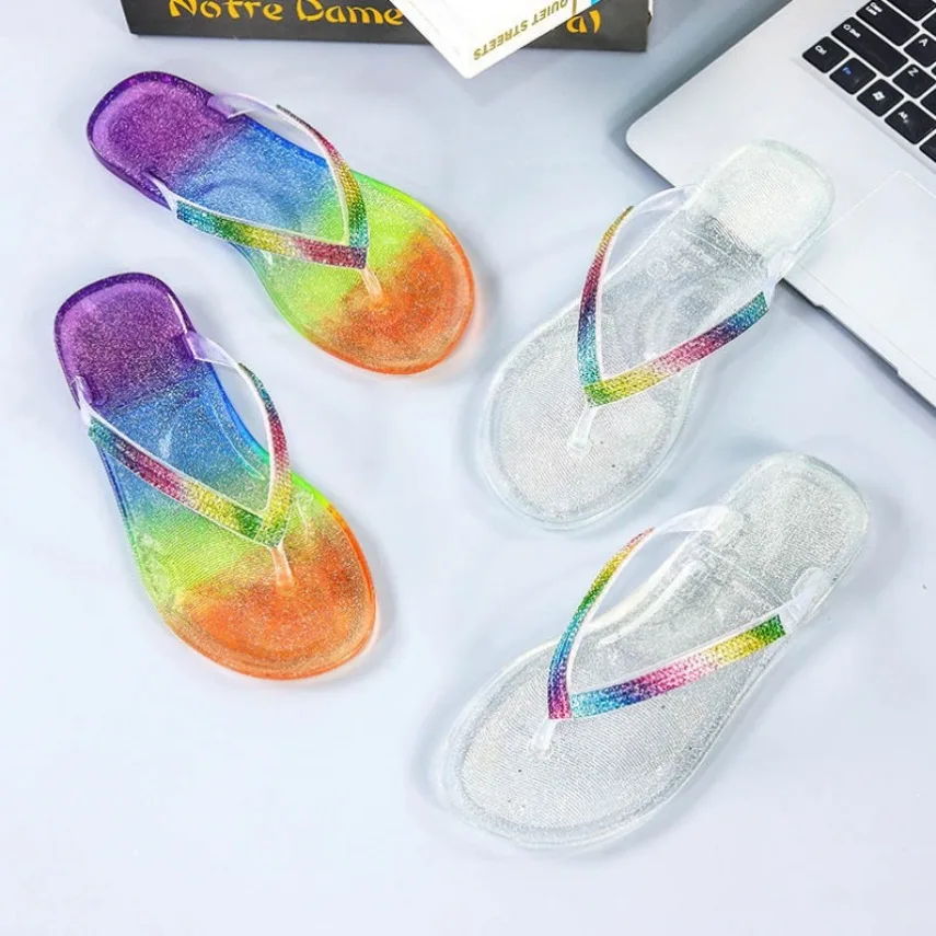 Gökkuşağı Terlik Kadın Yaz Pla - Jelly Sandal Women incelemesi ve fiyatı