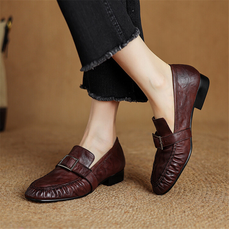 Yeni sonbahar hakiki deri kadı - Women'S Shoes Popular incelemesi ve fiyatı