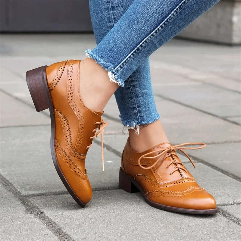 İngiliz Düz Kadın Oxford Ayakk - Oxford Lace Up Women incelemesi ve fiyatı