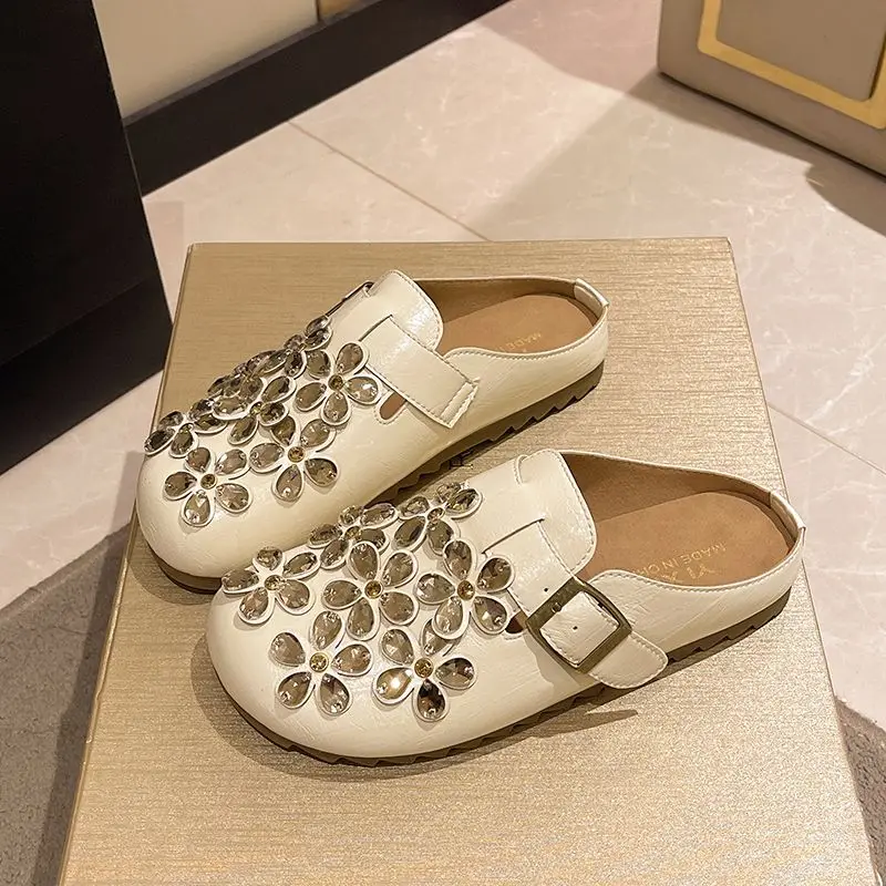 Kadın Çiçekli Yapay Elmas Toka - Women Shoes Mules incelemesi ve fiyatı