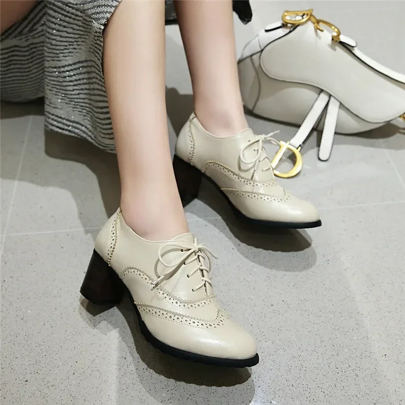İngiliz Kadın Oxfords Yüksek B - Oxford Lace Up Women incelemesi ve fiyatı