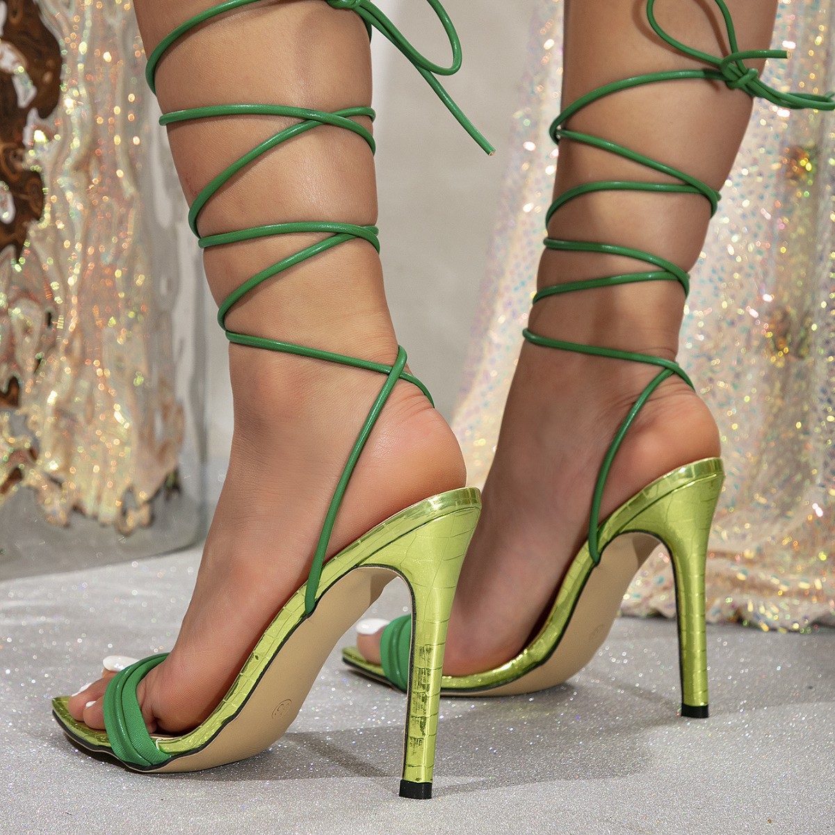 Bayanlar Yeşil Yüksek Topuklu  - Oxford Lace Up Women incelemesi ve fiyatı