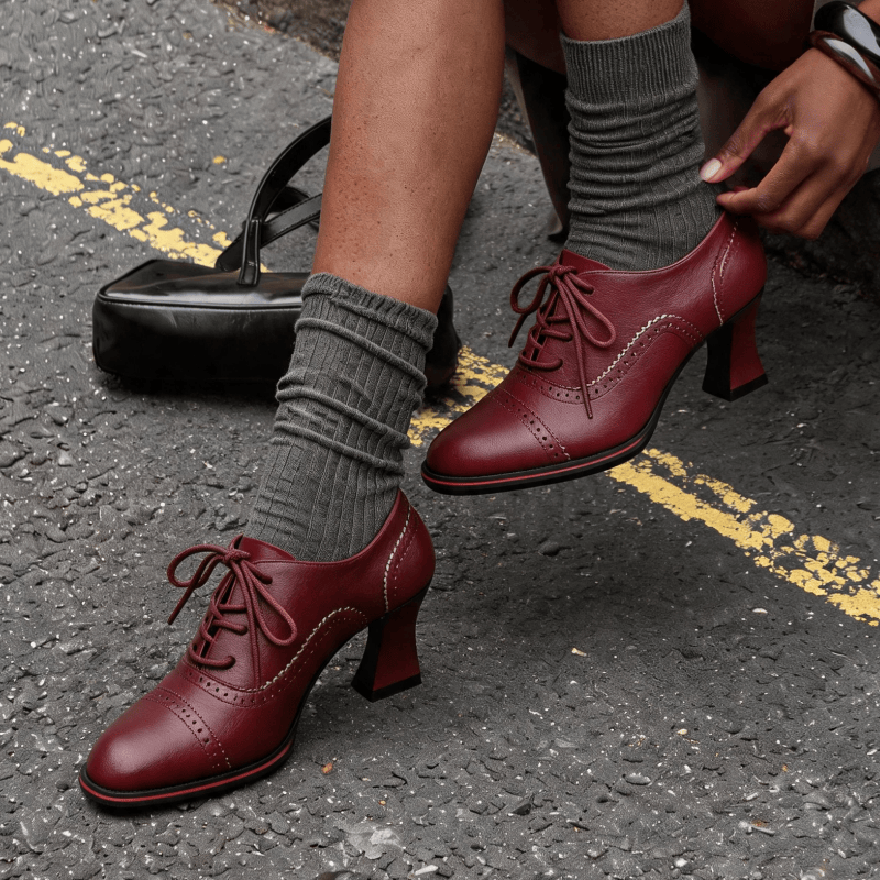 Kadın Suni Deri Brogue Oxford  - Oxford Lace Up Women incelemesi ve fiyatı
