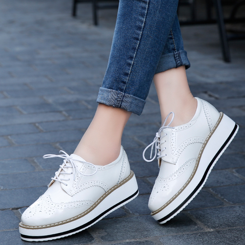 Kadın loafer ayakkabılar deri  - Oxford Lace Up Women incelemesi ve fiyatı