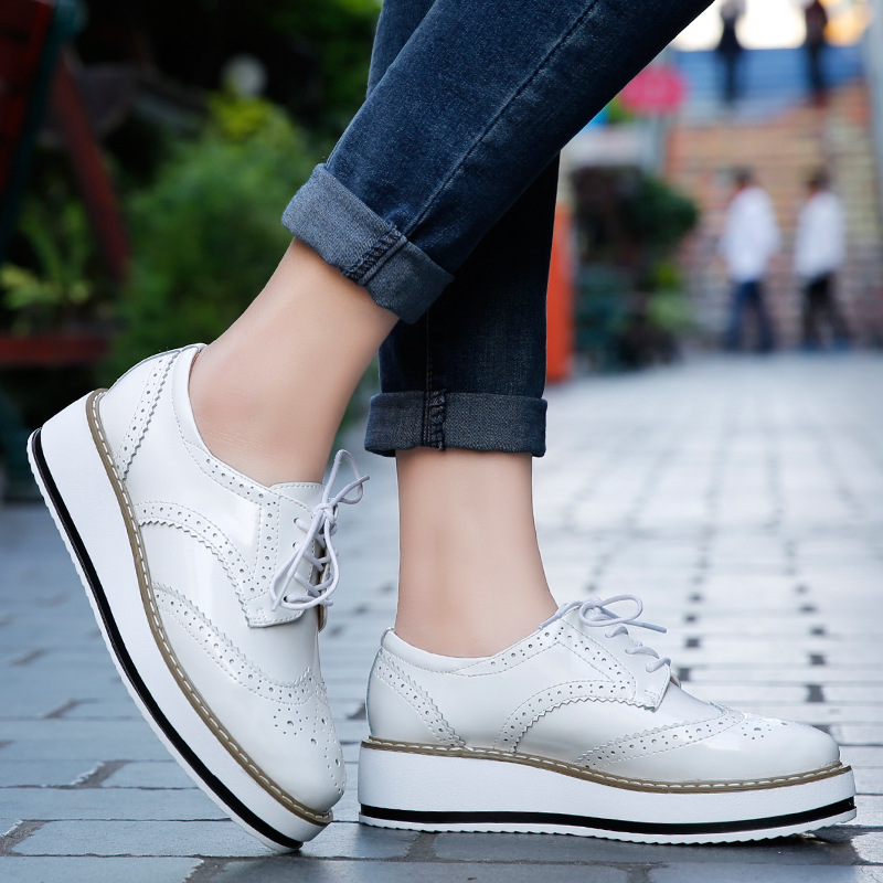 Kadın loafer ayakkabılar deri  - Oxford Lace Up Women incelemesi ve fiyatı