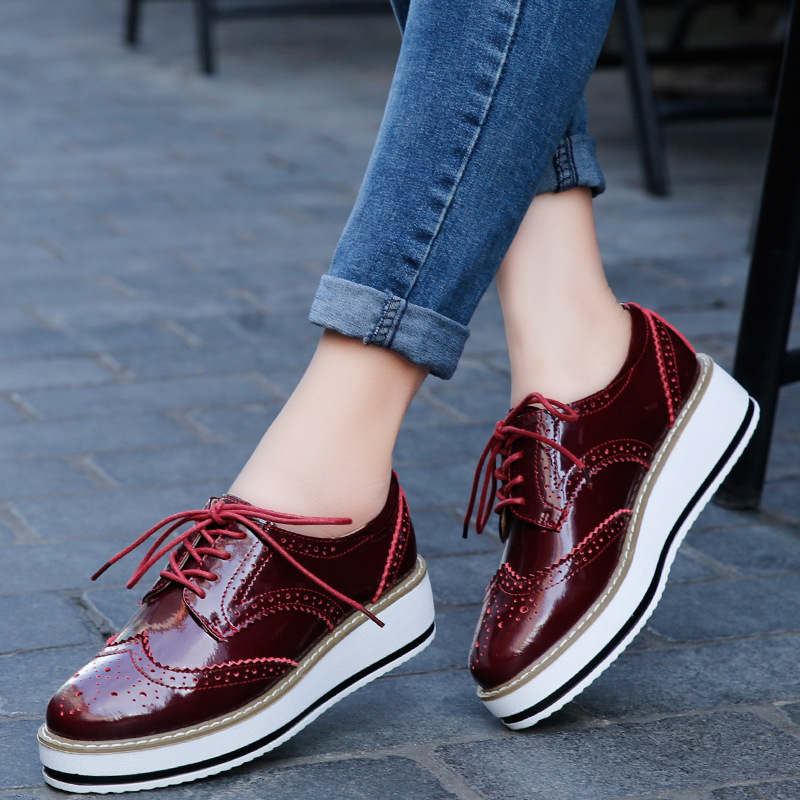 Kadın loafer ayakkabılar deri  - Oxford Lace Up Women incelemesi ve fiyatı