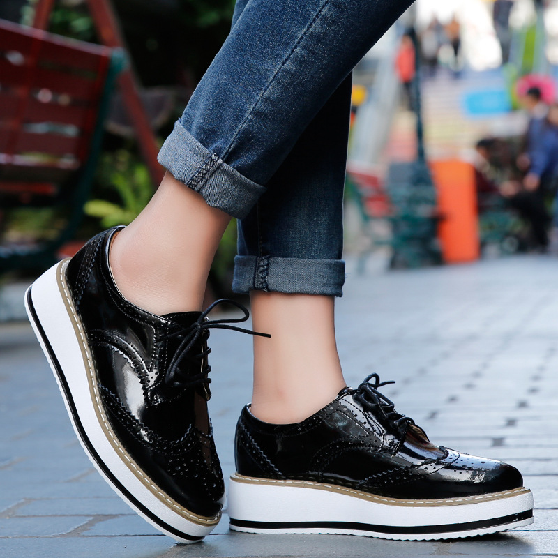 Kadın loafer ayakkabılar deri  - Oxford Lace Up Women incelemesi ve fiyatı