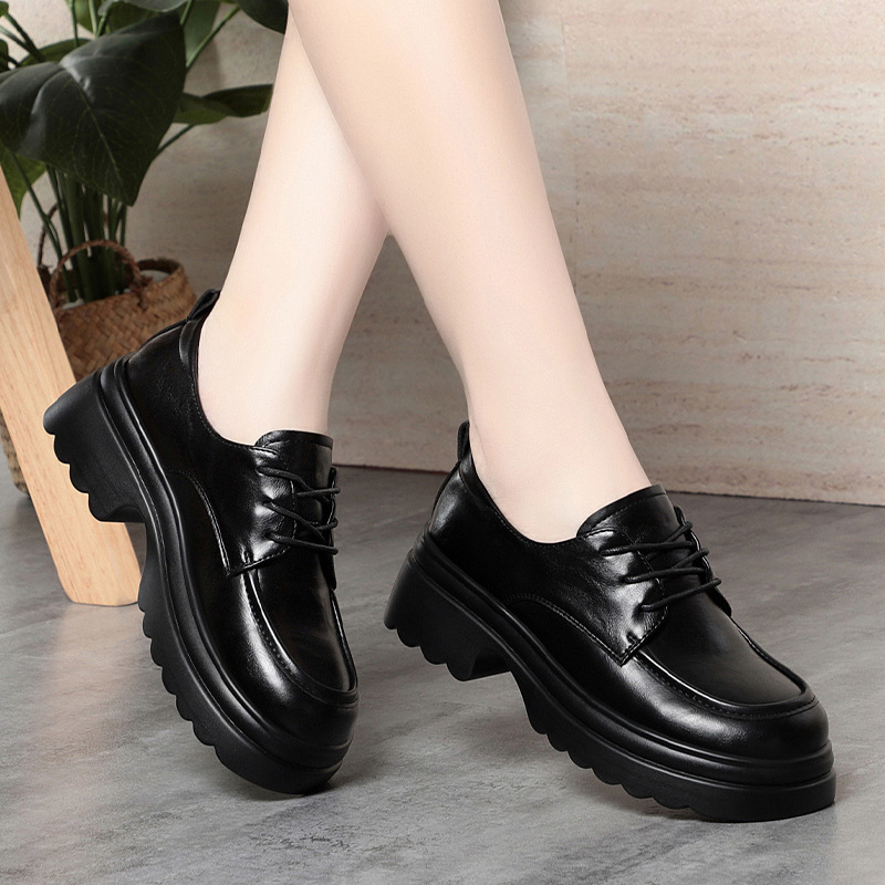 Kadınlar için 5cm Vintage Deri - Oxford Lace Up Women incelemesi ve fiyatı